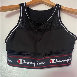 Champion
Black Mesh Top Activewear Sports Bra